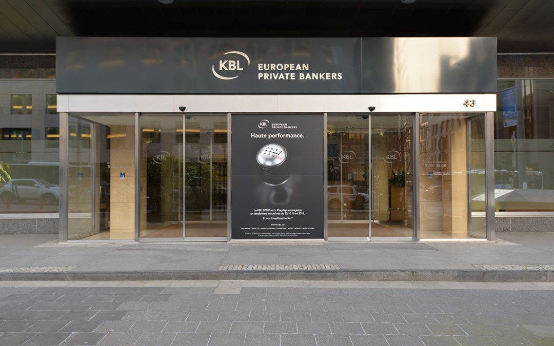 Vitrine KBL EBP Boulevard Royal