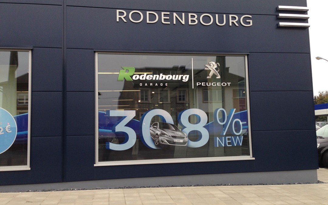 Vitrine Rodenbourg pour la nouvelle 308