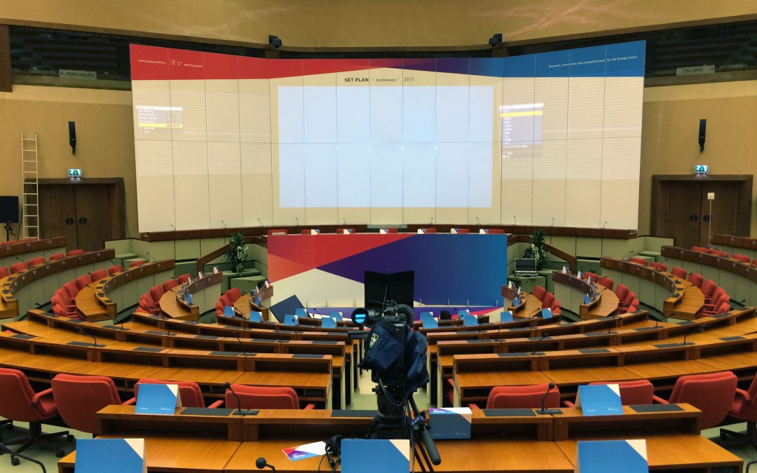 Décoration de l’Hémicycle Conférence SET Plan 2015